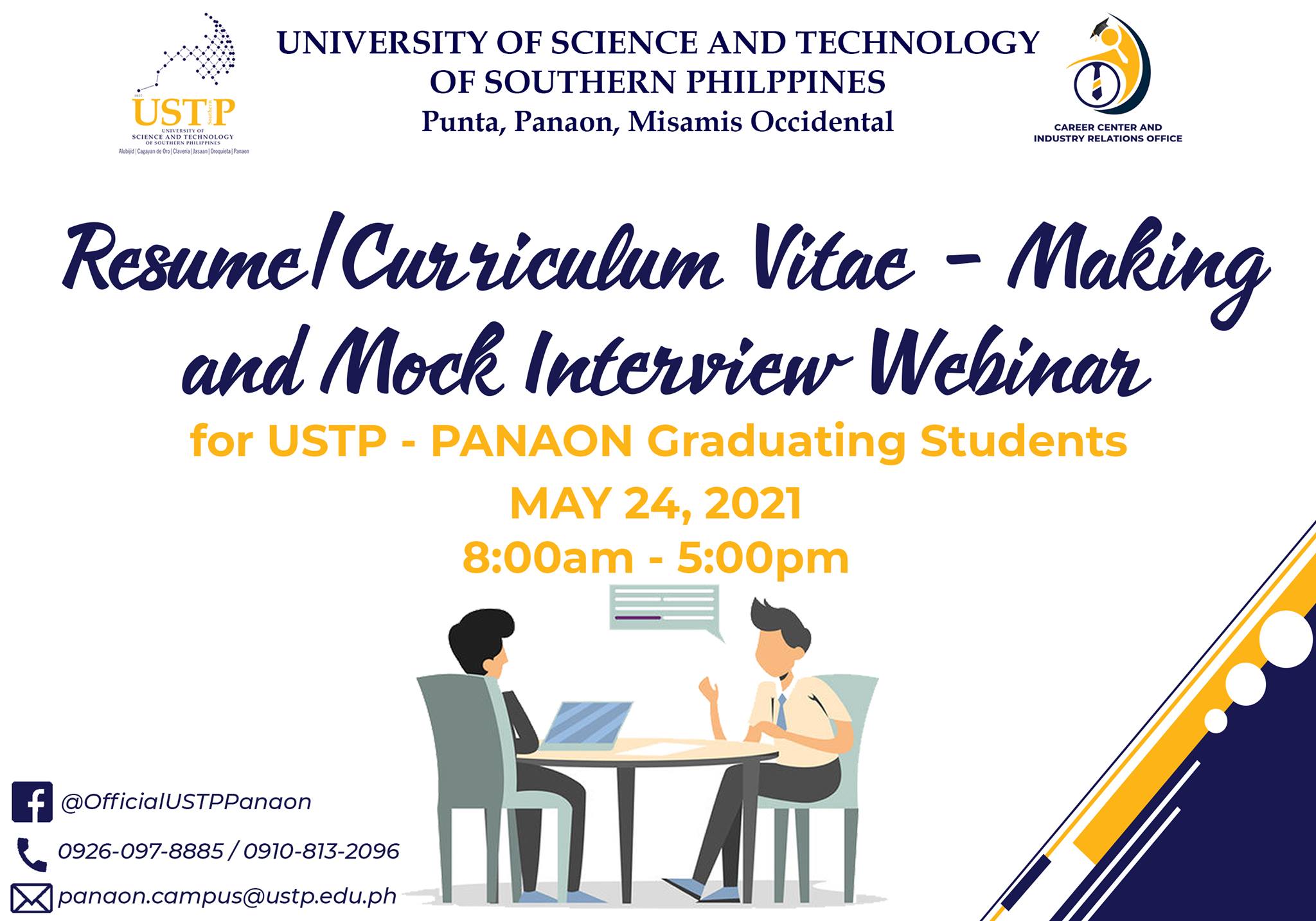 USTP Panaon Career Centre Holds Seminar For Graduating Students ...