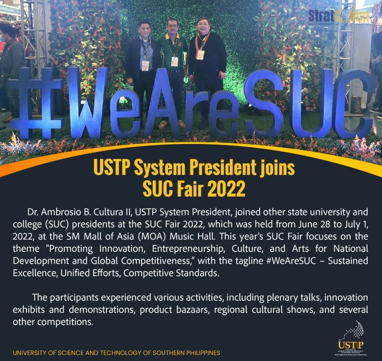 USTP System President Joins SUC Fair 2022 - University Of Science And ...