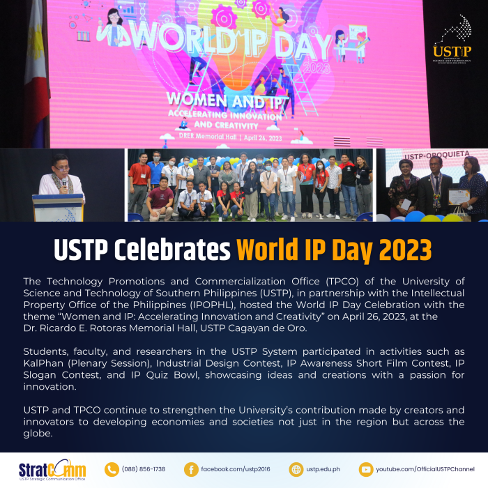 USTP Celebrates World IP Day 2023 University of Science and