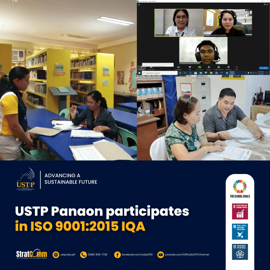 USTP Panaon participates in ISO 9001_2015 IQA