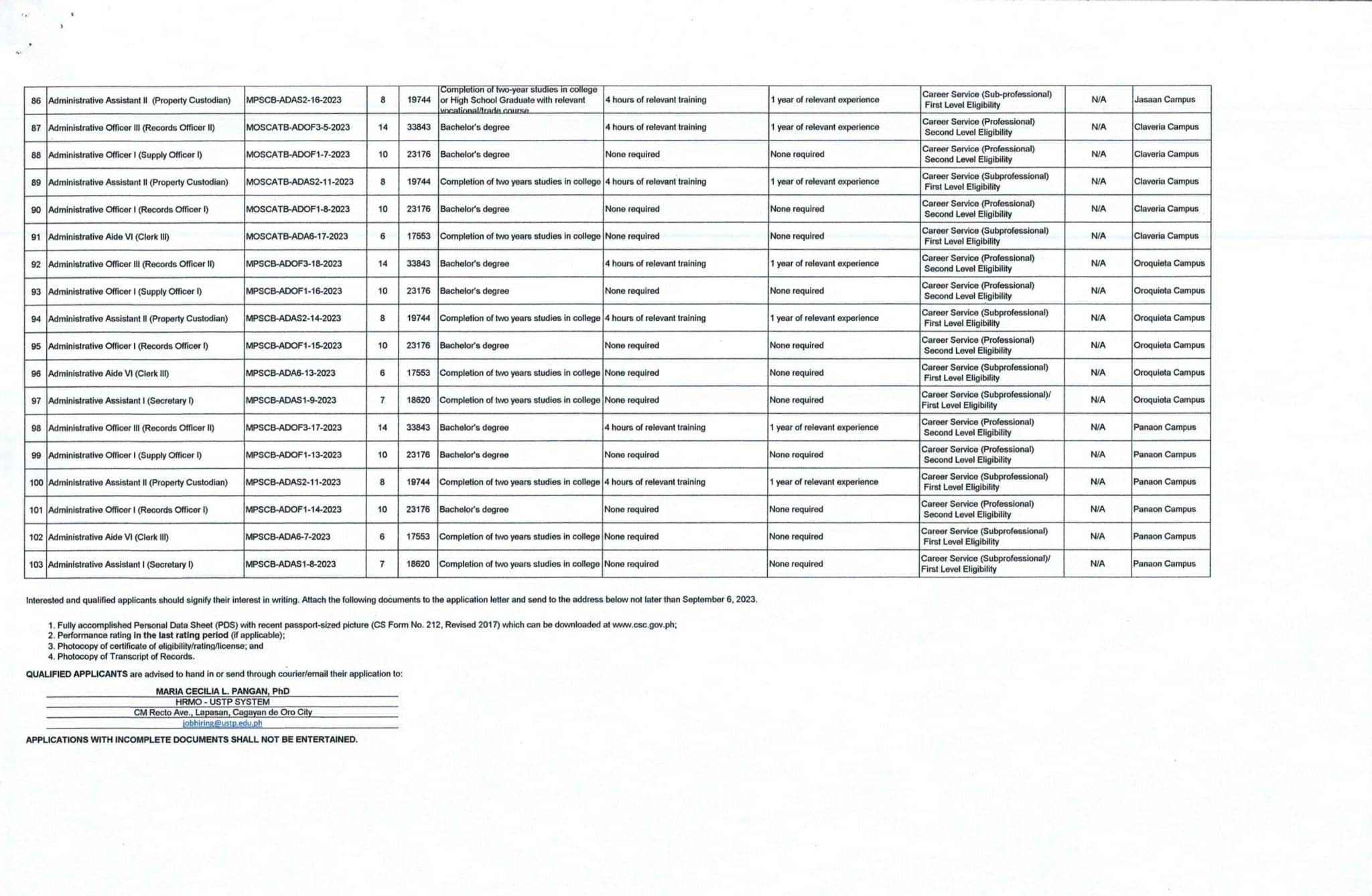 Career Opportunities - University Of Science And Technology Of Southern 