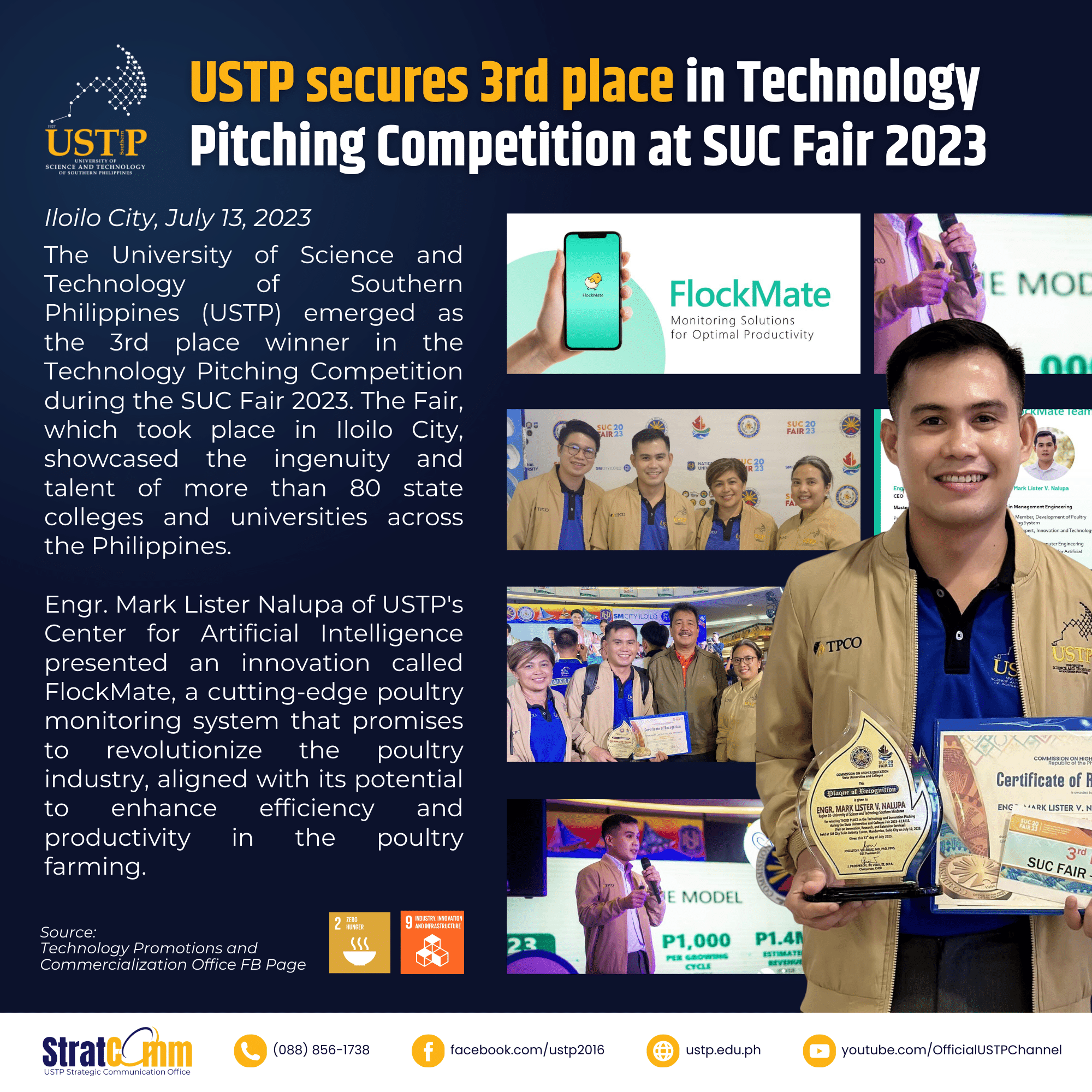 USTP Secures 3rd Place In Technology Pitching Competition At SUC Fair ...