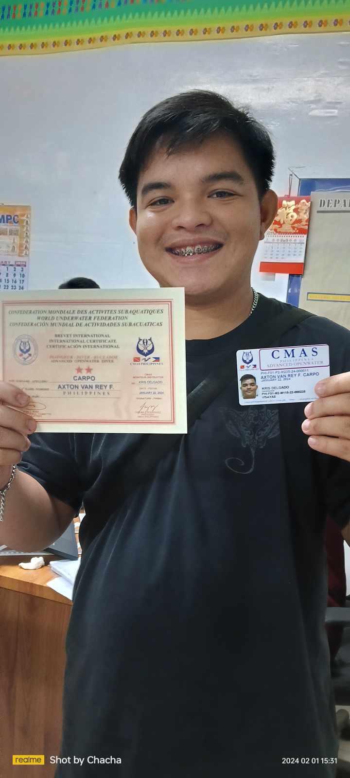 86 USTP Panaon BSMB students secure SCUBA Diving Professional License ...